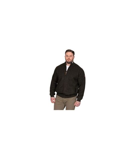D555 Veste Unie Col Montant Cesar Homme Marron Kaki Noir Chiné Duke