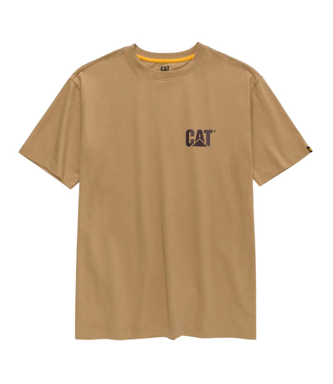 Mens Trademark T-shirt Khaki Brown Caterpillar-1