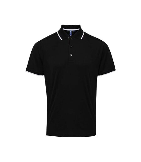 Polo Coolchecker Homme Noir Blanc Premier