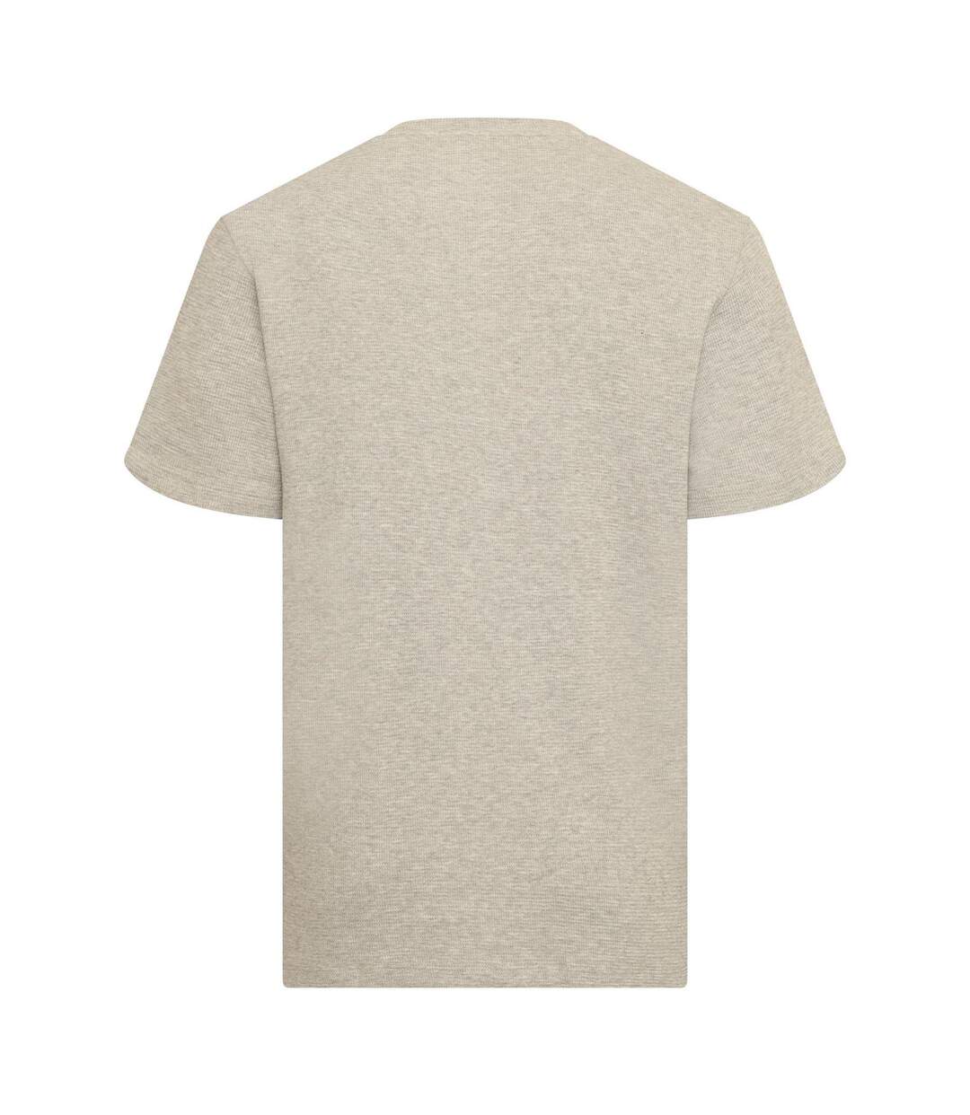 Mens Waffle Cotton Blend T-shirt Silver Grey Lacoste-2