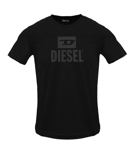 Mens Monotone Logo T-shirt Black Caviar Diesel