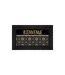 Tapis Relief Imprimé Tomina 45x75cm Noir & Or-1