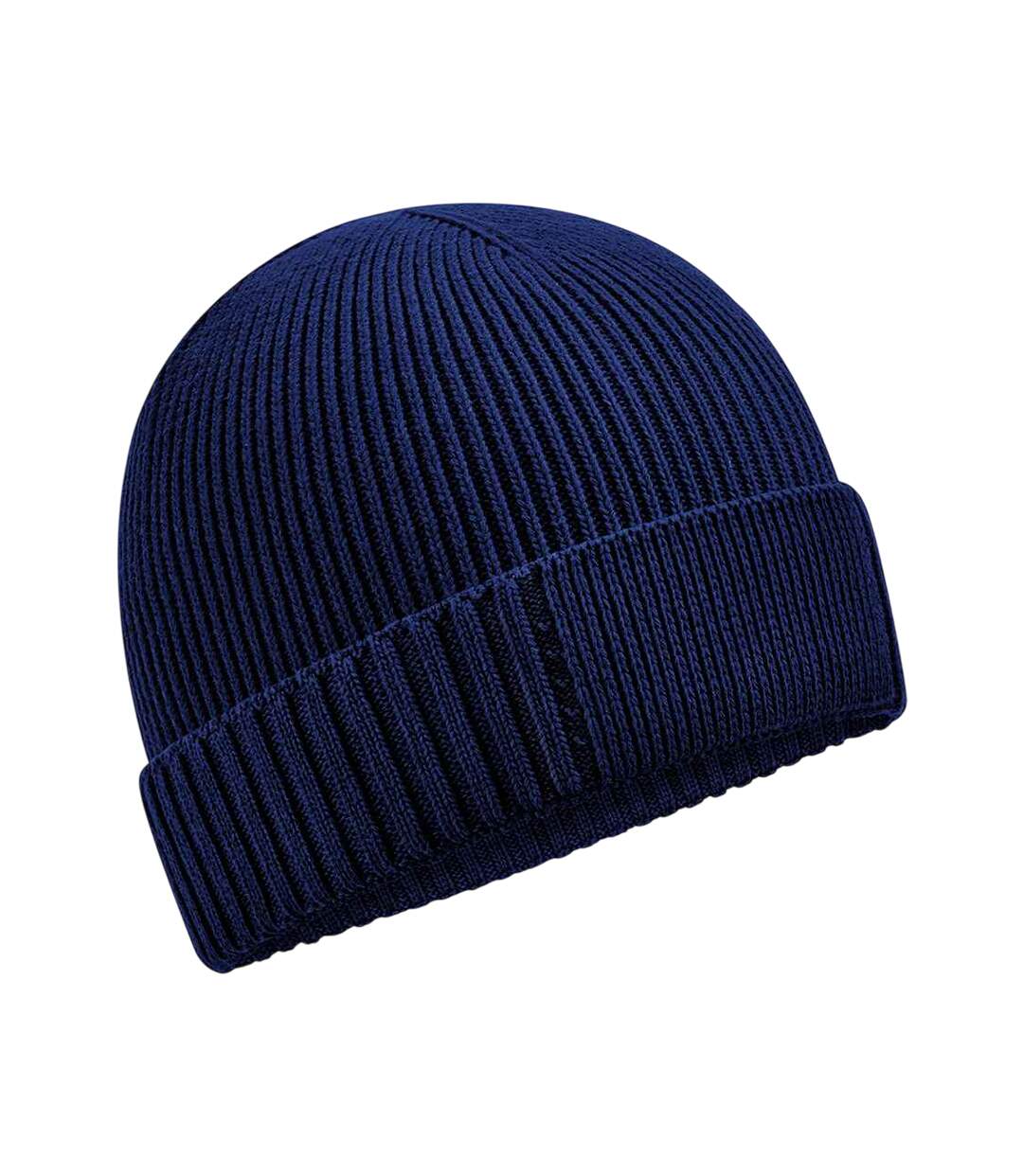 Bonnet Bleu Marine Oxford Beechfield-2