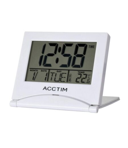 Acctim - Réveil numérique FLIP (Blanc) (Taille unique) - UTST5212