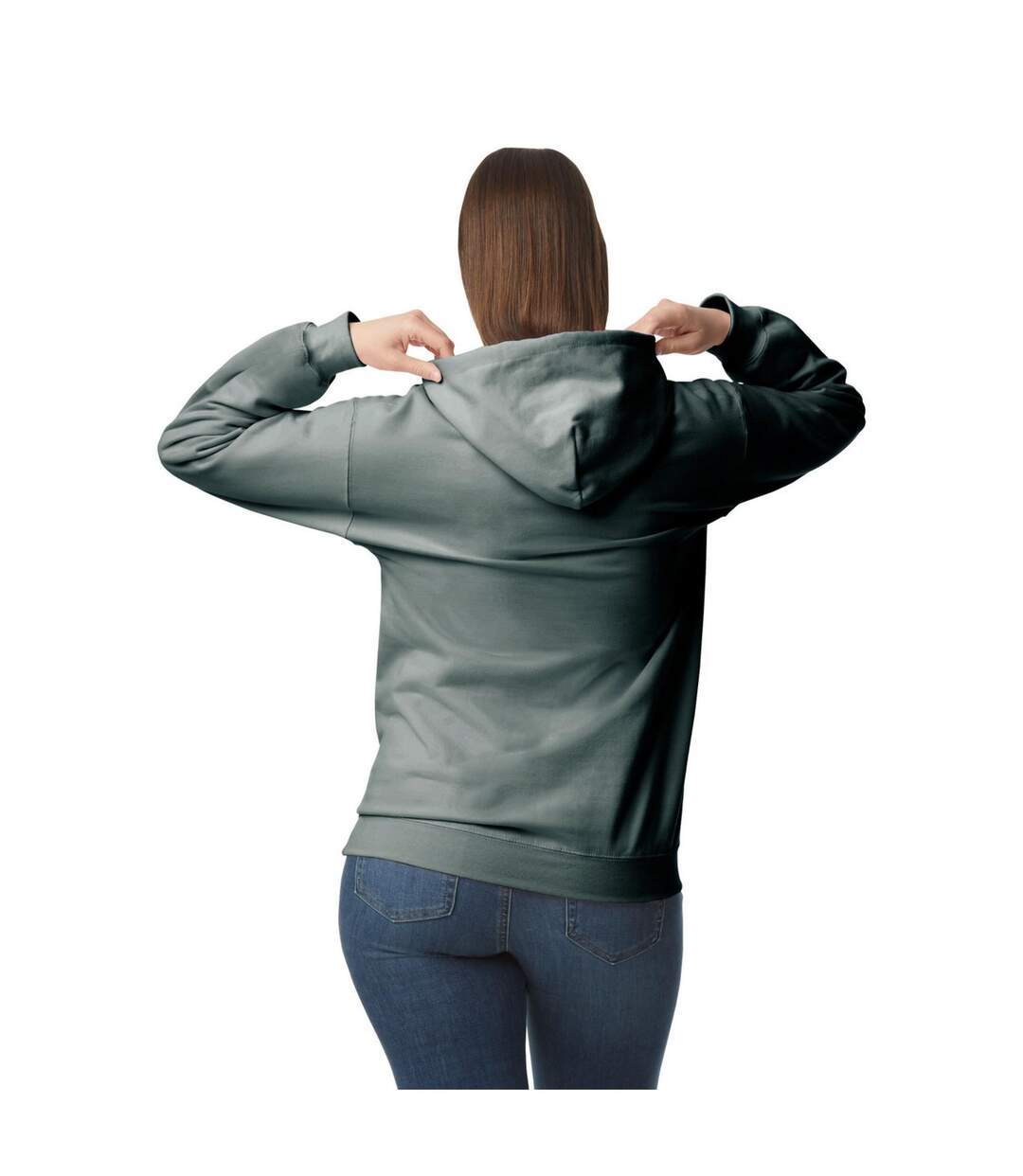 Sweat À Capuche Softstyle Adulte Gris Foncé Chiné Gildan-2