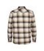 Chemise carreaux marron/beige homme petrol industries sleeve check-2