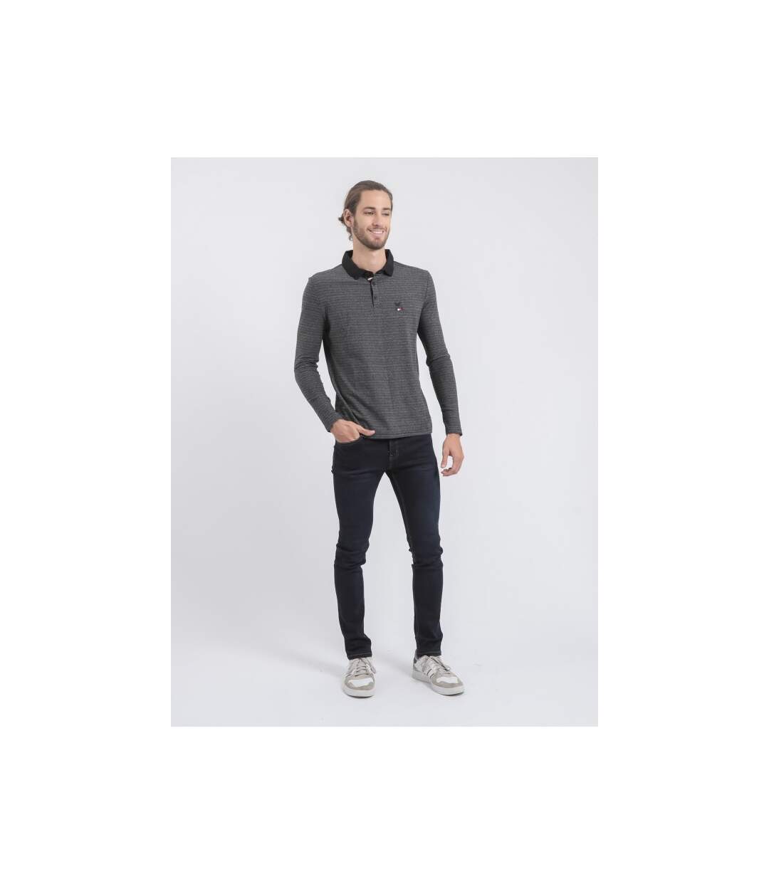 Polo manches longues pur coton PINSAC-4