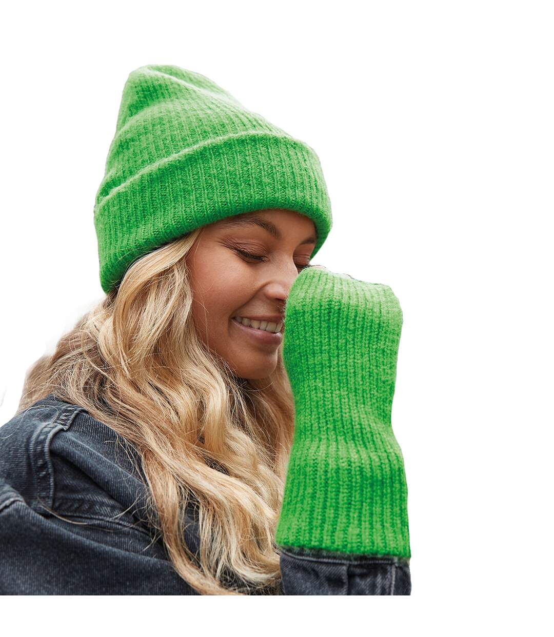 Bonnet Colour Pop Vert Vif Beechfield-2