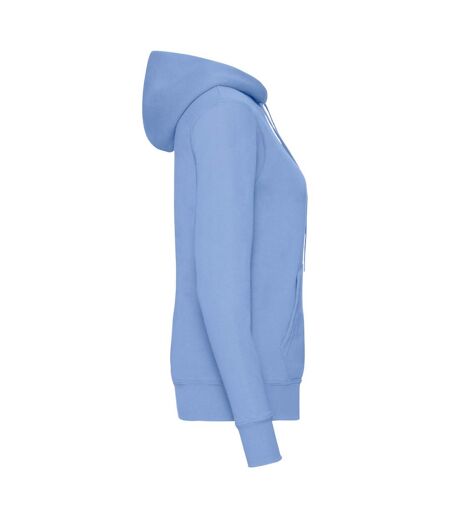Sweat À Capuche Classic Femme Bleu Ciel Fruit Of The Loom