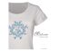 Tee-shirt Mayflower Diapo2 en coton blanc : l'élégance d'une sérigraphie artistique-4