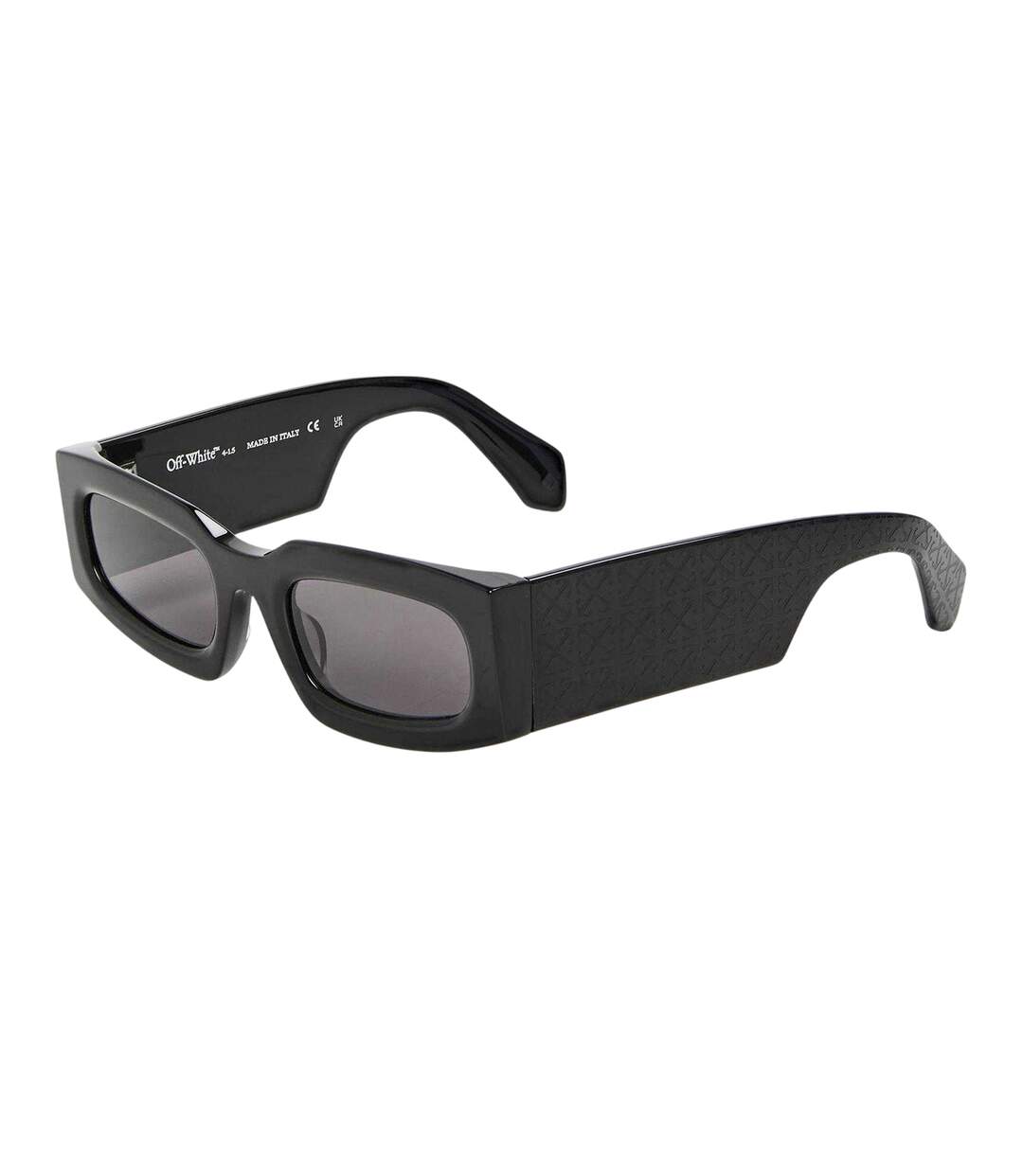 Lunettes De Soleil Motif/style Uni Cary Femme Taille Unique Noir Gris Foncé Off White-1