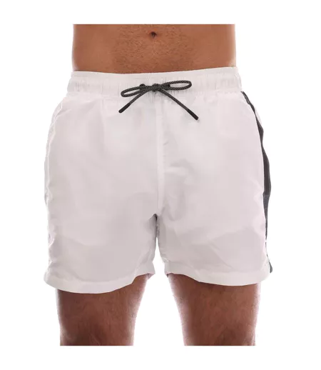 Short De Bain Style Logo Homme Blanc Emporio Armani