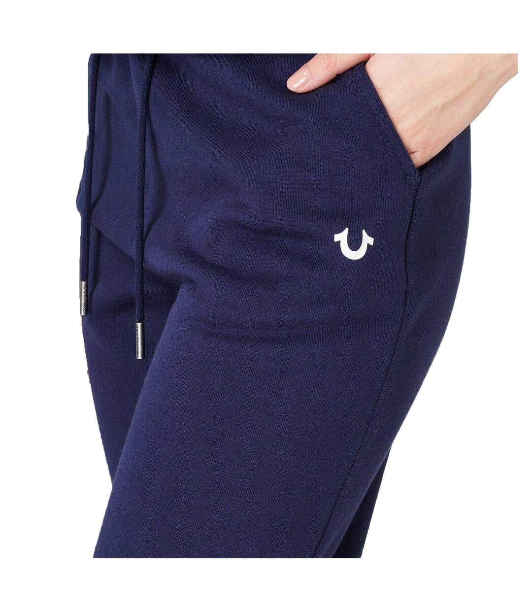 Womens/ladies Cotton Joggers Navy True Religion-4