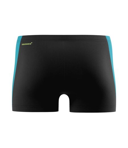Mens Hyperbloom Splice Swim Shorts Black Turquoise Speedo