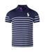 Mens Striped Polo Shirt Navy Ralph Lauren-2