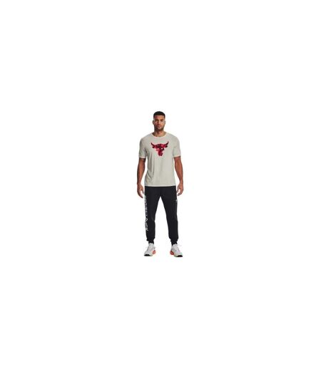 Mens Project Rock T-shirt Ivory Black Under Armour