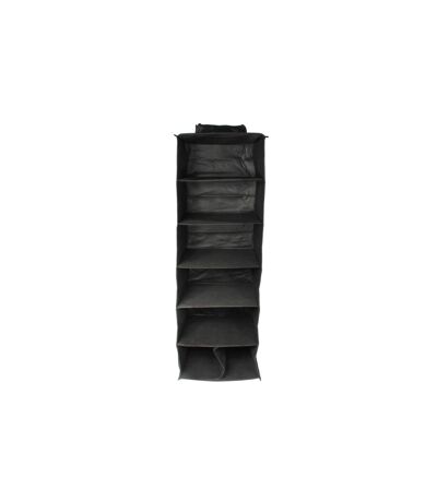 Rangement Compartimenté Dressing 90cm Noir