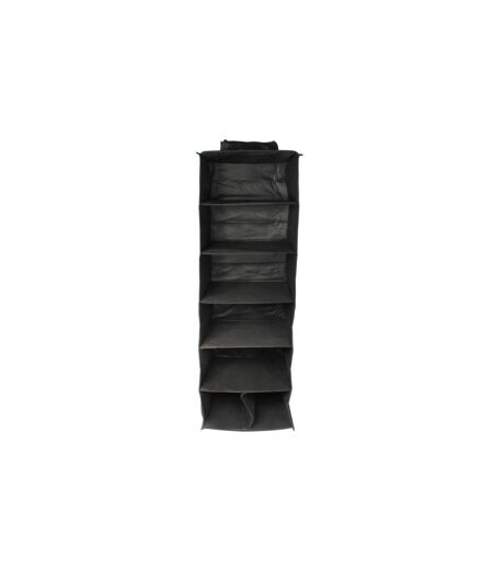 Rangement Compartimenté Dressing 90cm Noir