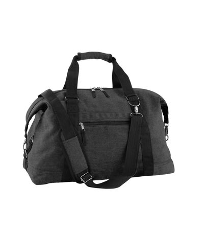 Bagbase Vintage Canvas Weekend Bag (Vintage Black) (One Size)