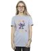 Disney Femmes/Les femmes Lilo & Stitch Merry Rainbow - T-shirt boyfriend en coton (Gris sportif) - UTBI30608-2