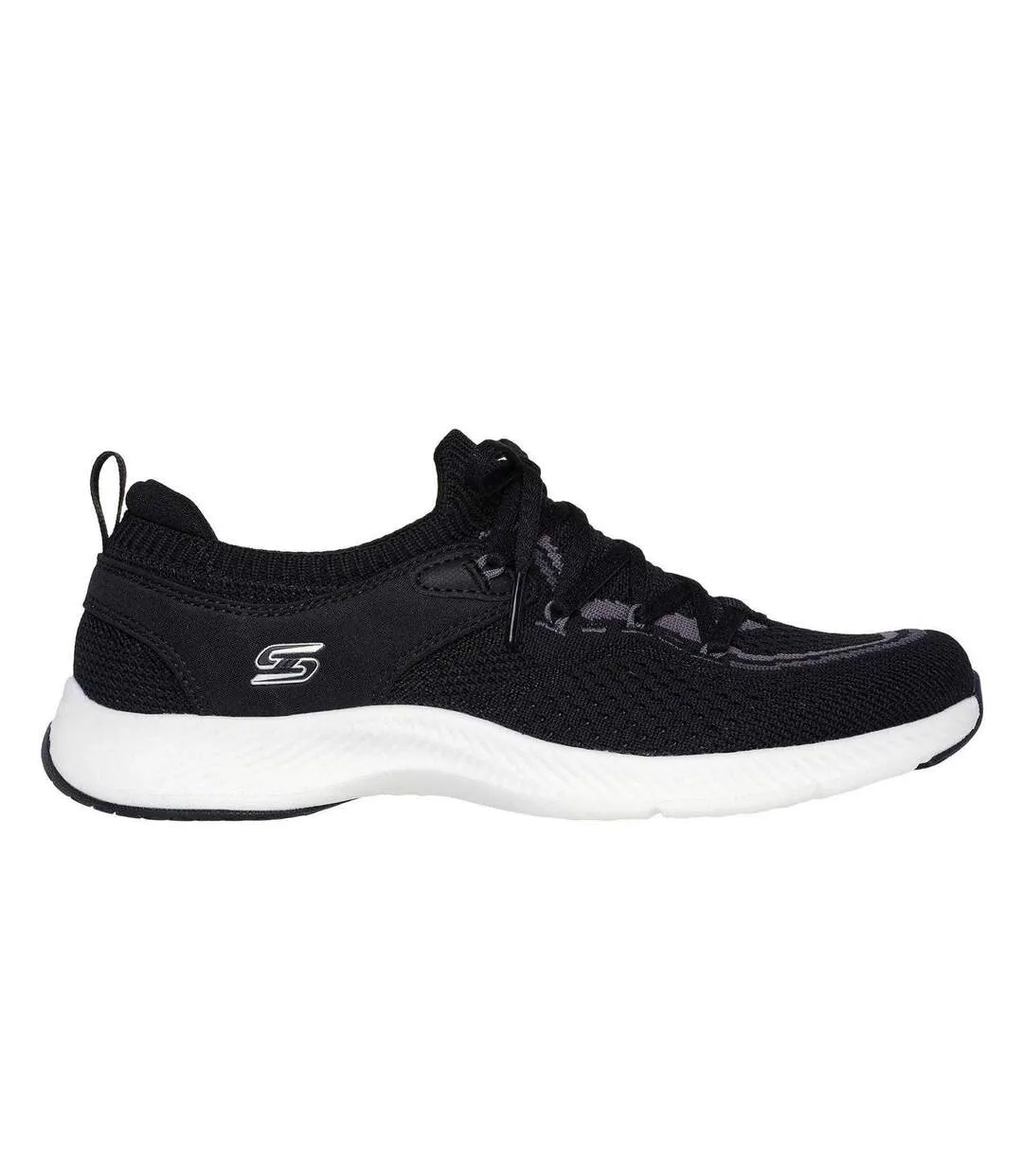 Womens/ladies Vf Move Trainers Black Grey Skechers-3
