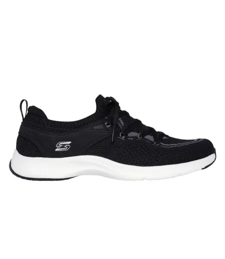 Womens/ladies Vf Move Trainers Black Grey Skechers
