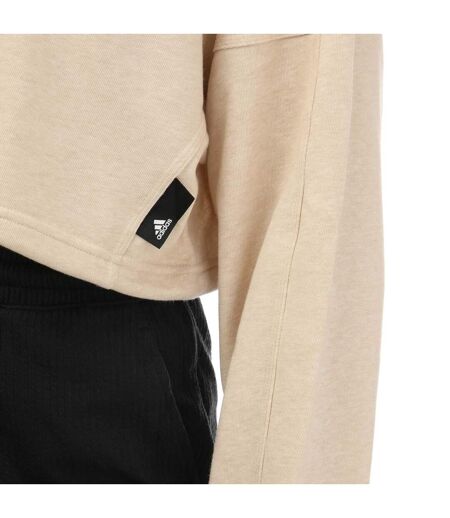 Sweat studio femme beige Adidas