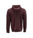 Unisex Adult Plain Full Zip Hoodie Bordeaux Mascot-2