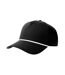 Casquette De Baseball Motif/style 5 Panneaux Paka Adulte Noir Blanc Atlantis Headwear-1