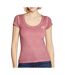 T-shirt Rose Foncé Femme Guess Script - L