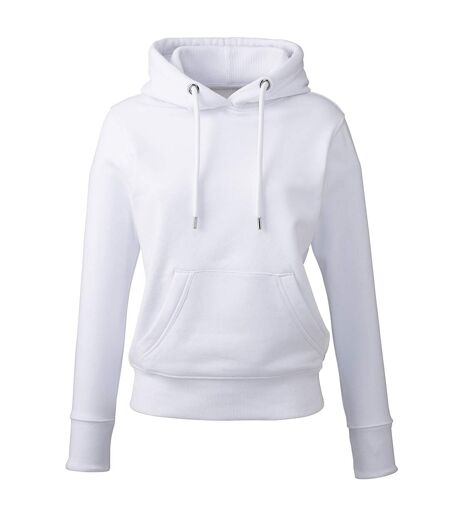 Womens/ladies Organic Hoodie White Anthem