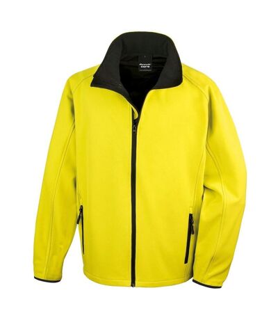 Veste softshell - Homme - R231M - jaune et noir