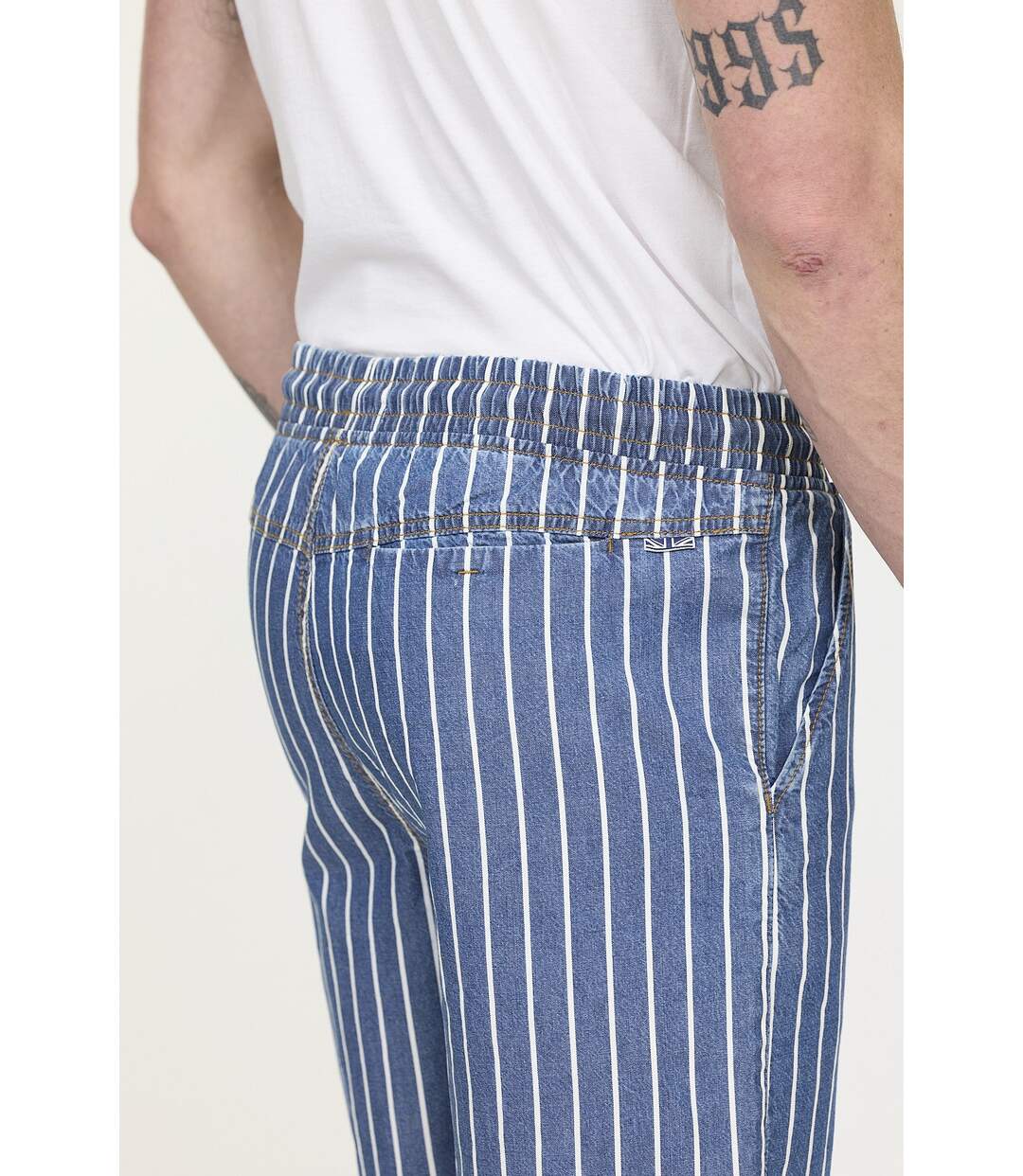 Short NORY Light Blue stripes-4