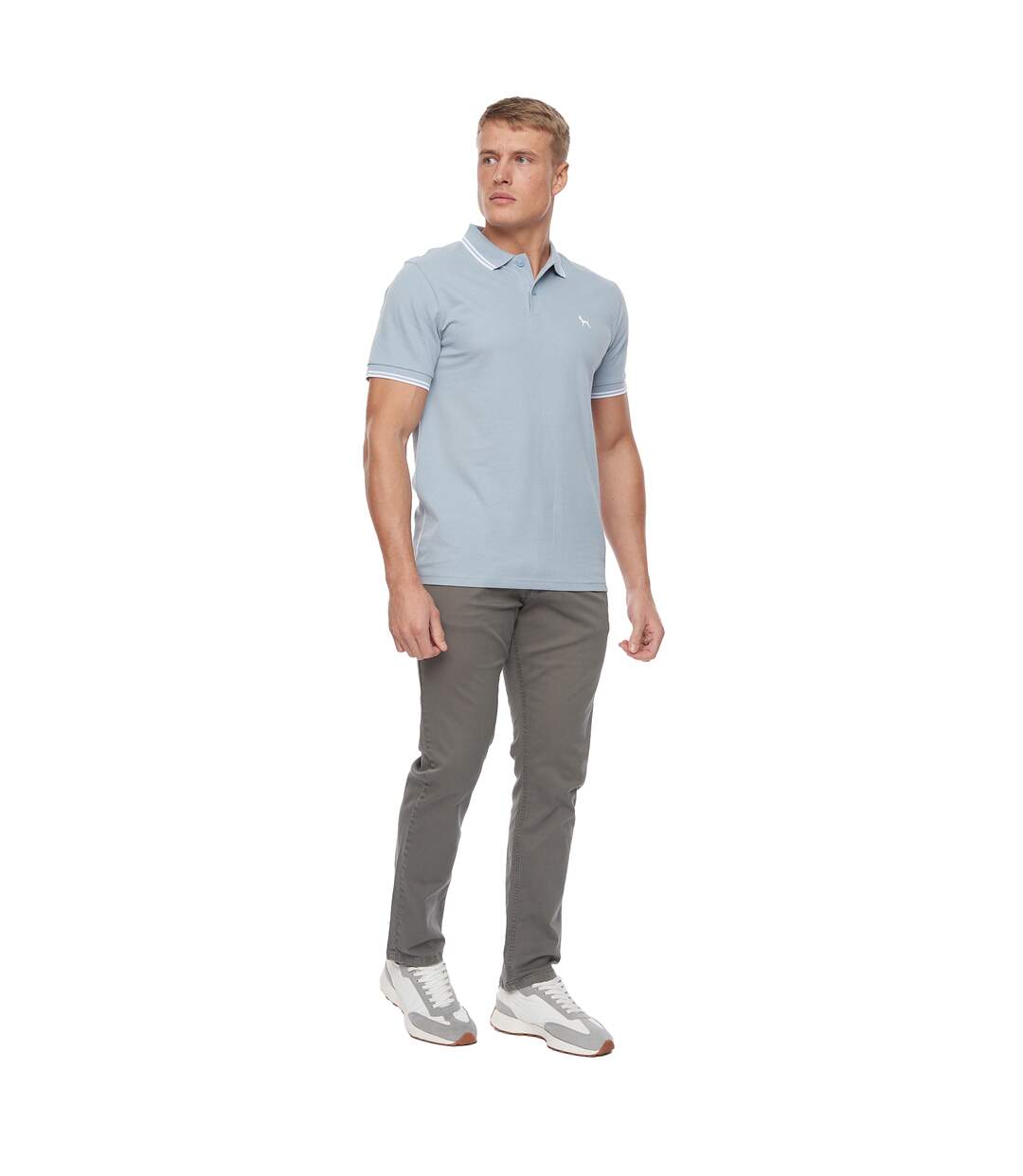 Polo Upwood Homme Bleu Clair Bewley & Ritch-1