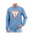 Sweat bleu homme guess triangle logo-1