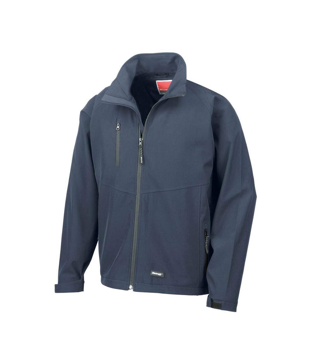 Mens 2 layer base softshell breathable wind resistant jacket navy blue Result