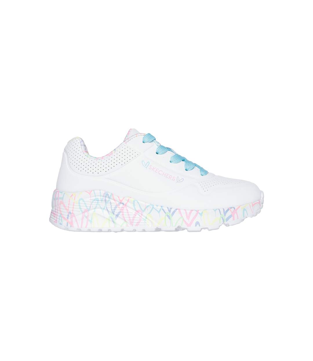 Basket Basse à Lacets Skechers Juniors Uno Lite-Lovely Luv-2
