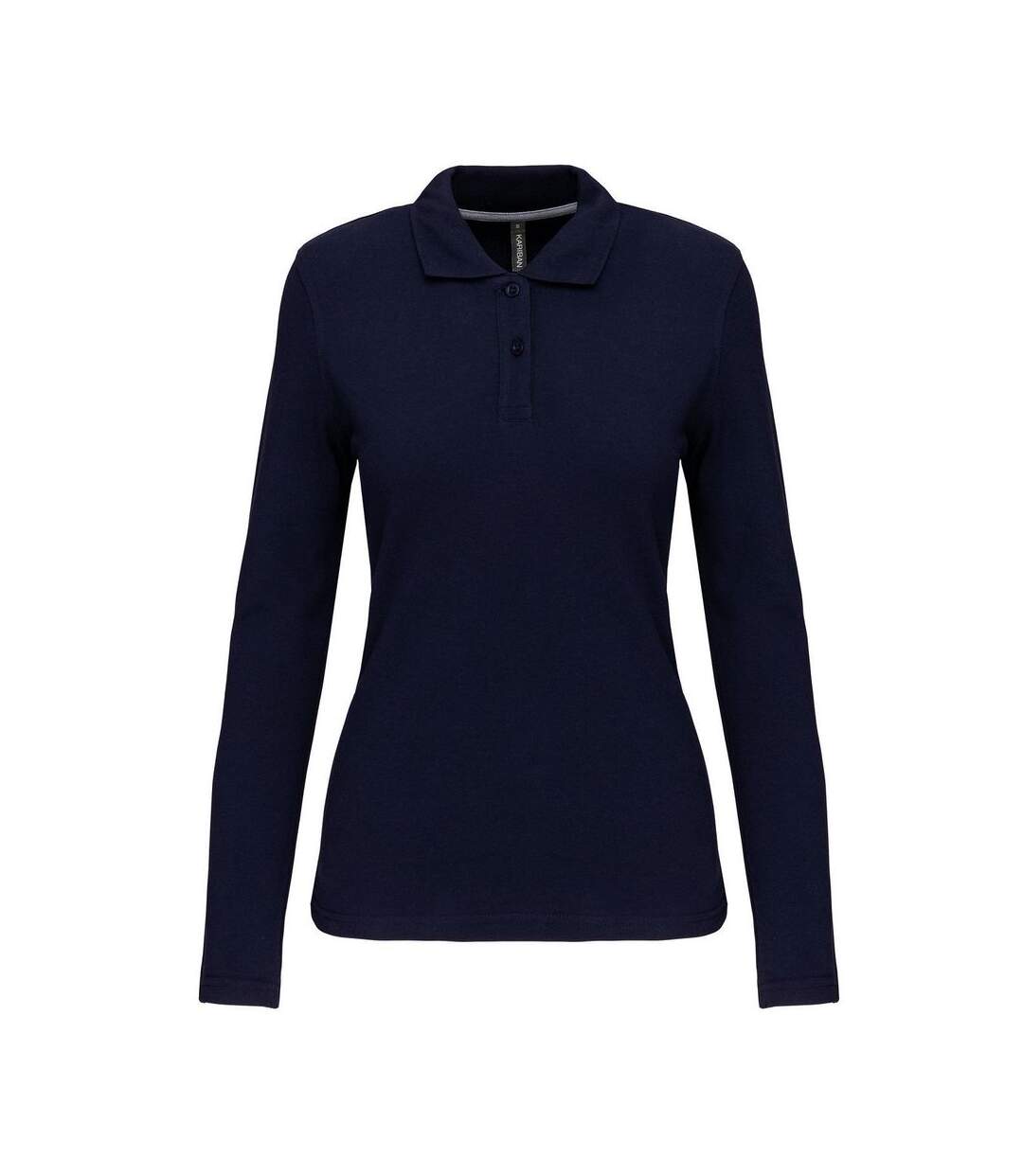 Polo manches longues - Femme - K244 - bleu marine