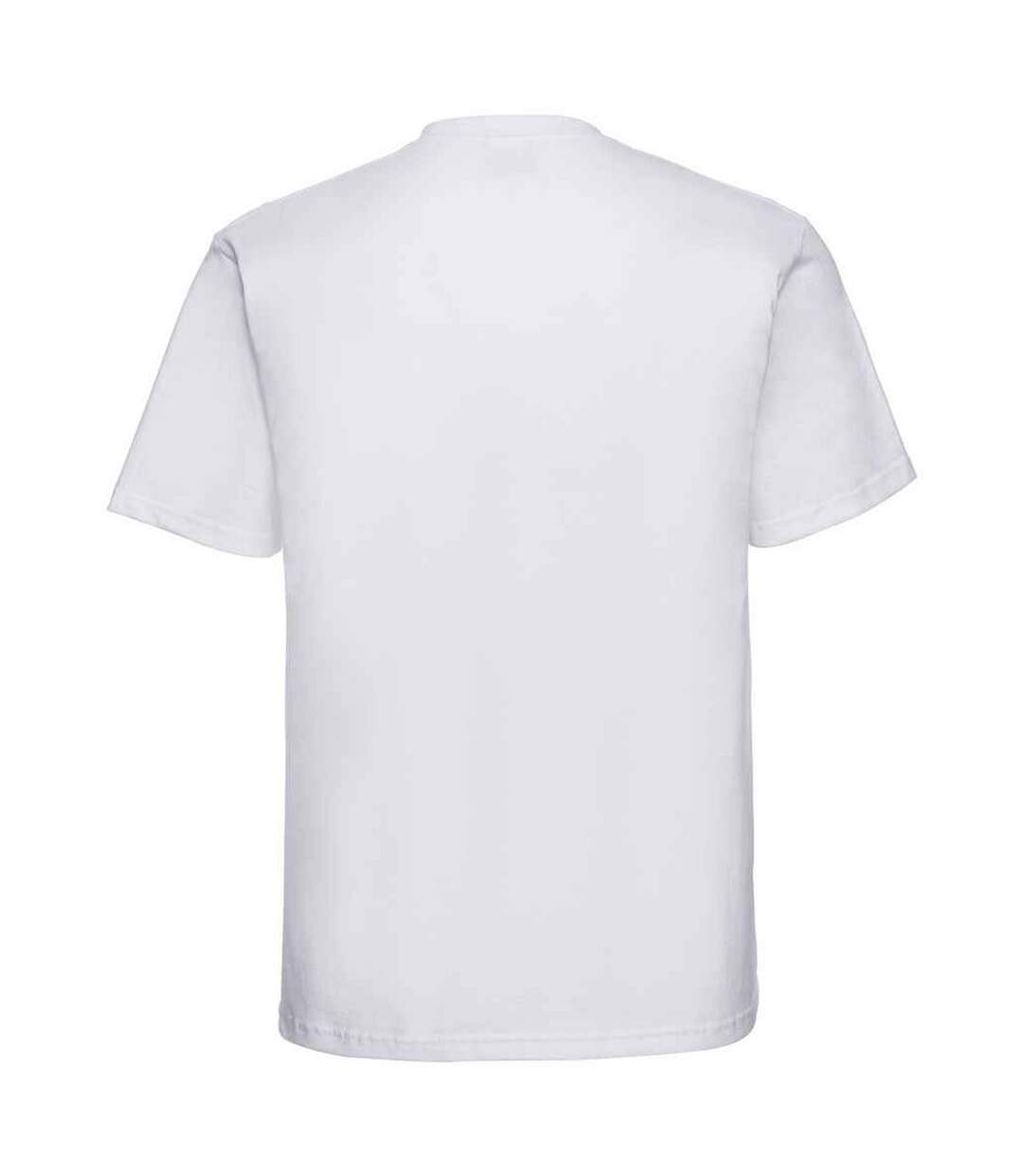 Unisex Adult Super Ringspun Cotton Classic T-shirt White Russell-2