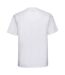 Unisex Adult Super Ringspun Cotton Classic T-shirt White Russell-2