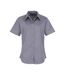 Short Sleeve Poplin Blouse / Plain Work Shirt Steel Premier-1