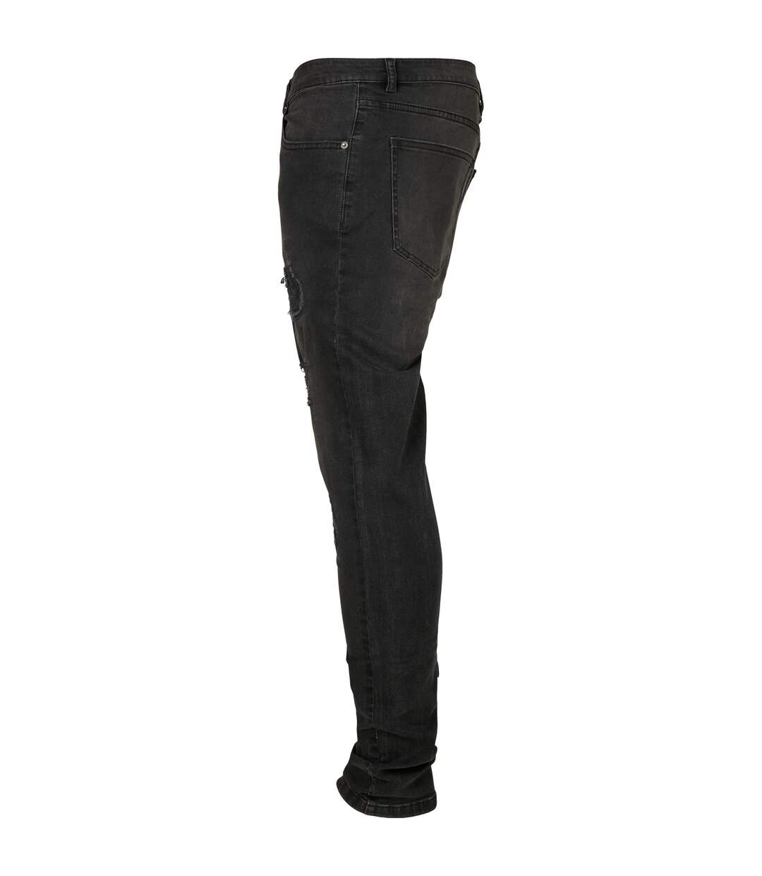 Jean Motif/style Effet Usé Homme Noir Urban Classics-3