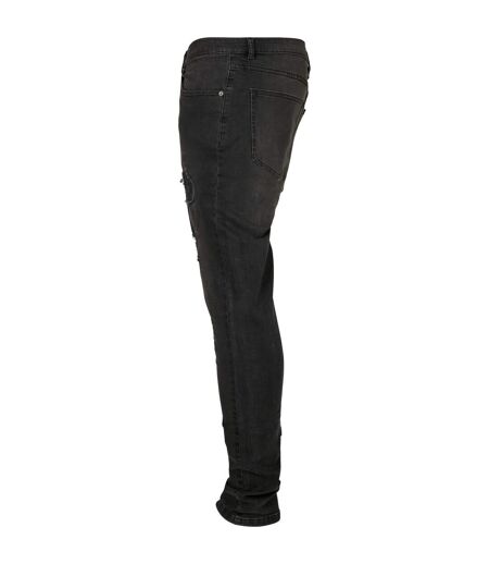 Jean Motif/style Effet Usé Homme Noir Urban Classics