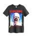 Unisex Adult Blackout Scorpions T-shirt Charcoal Amplified-1