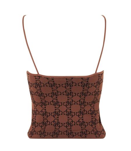 Haut Motif/style Monogramme Femme Marron Guess