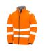 Unisex Adult Printable Safety Soft Shell Jacket Fluorescent Orange Result Recycled-2
