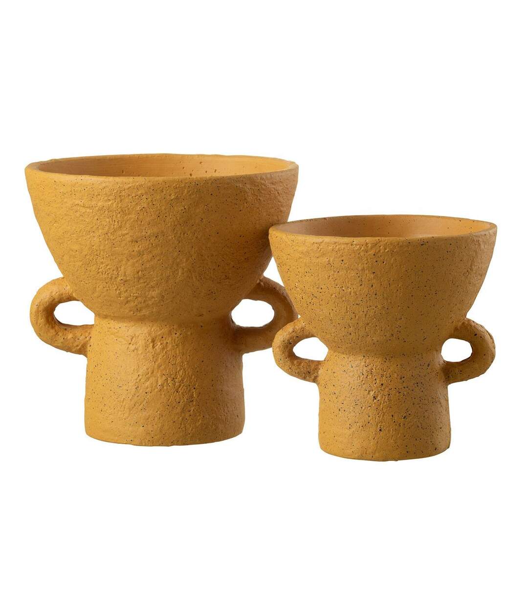 Vase Rond Design Zenia 25cm Ocre-2