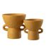 Vase Rond Design Zenia 25cm Ocre-2