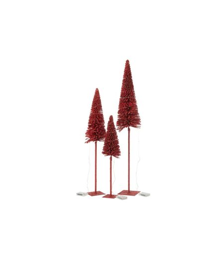 Statuette Déco à LED  Sapin 58cm Rouge
