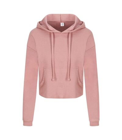 Sweat Court À Capuche Girlie Femme Vieux Rose AWDis